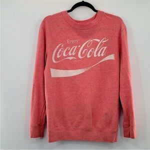 ❤️ Coca-Cola Red stonewash sweatshirt  size S